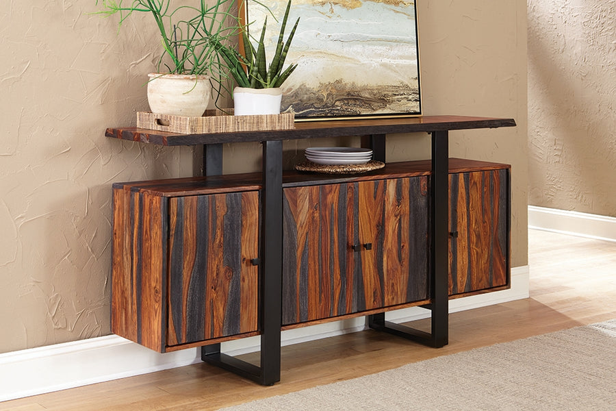 Jamestown Live Edge Gray Sheesham Dining Server
