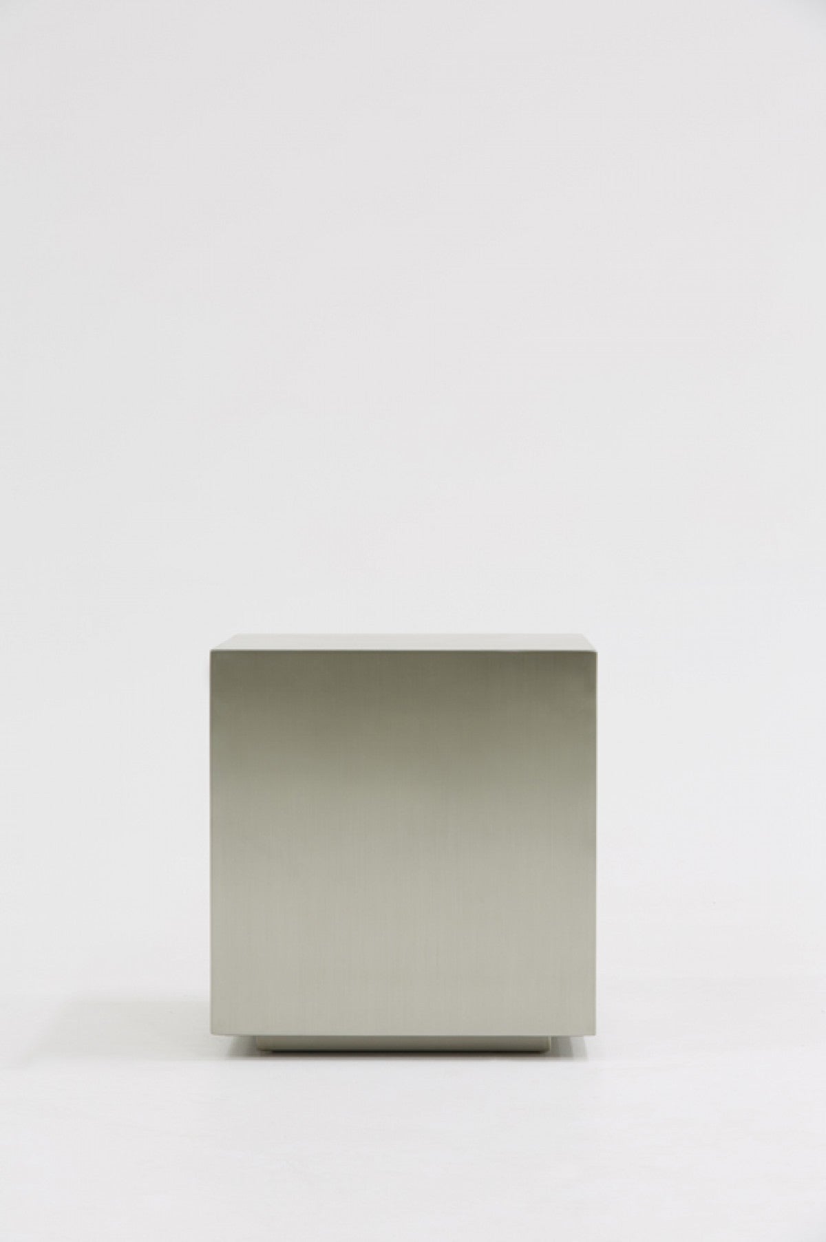 Modrest Anvil Modern Brushed Stainless Steel End Table