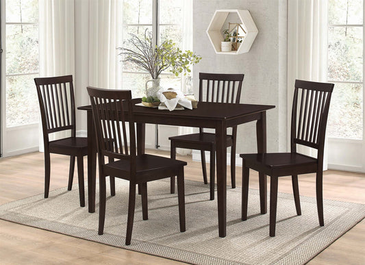 Freedom 5 Piece Dining Set in Cappuccino