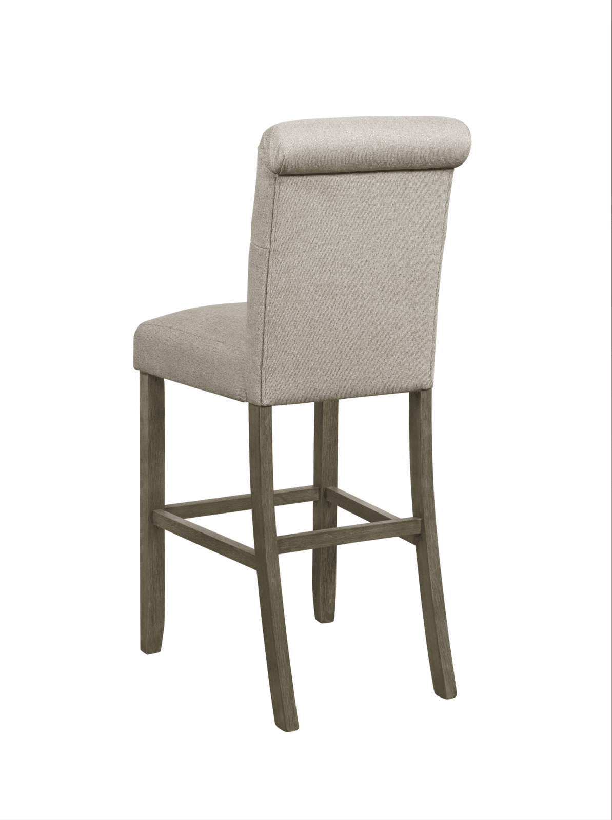 Calandra Tufted Back Bar Stools Rustic Brown And Beige Set Of 2