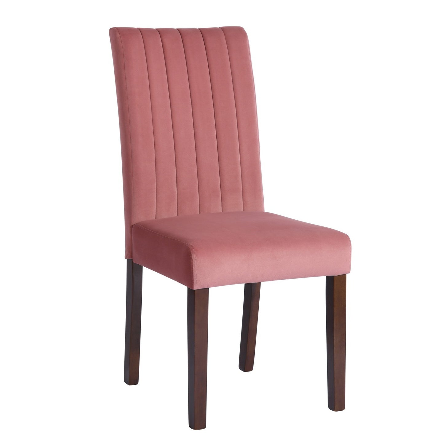 Modern Velvet Dining Side Chairs in Rose Set of 2