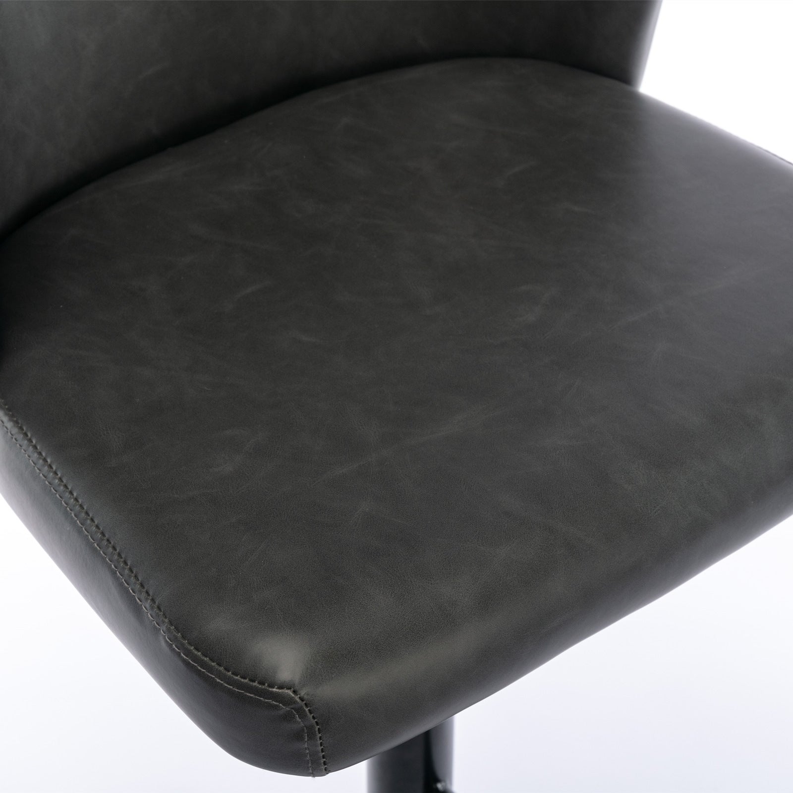 A&A Furniture Modern Swivel Bar Stools in Dark Gray Set of 2