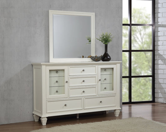 Sandy Beach II White Finish 11-Drawer Dresser