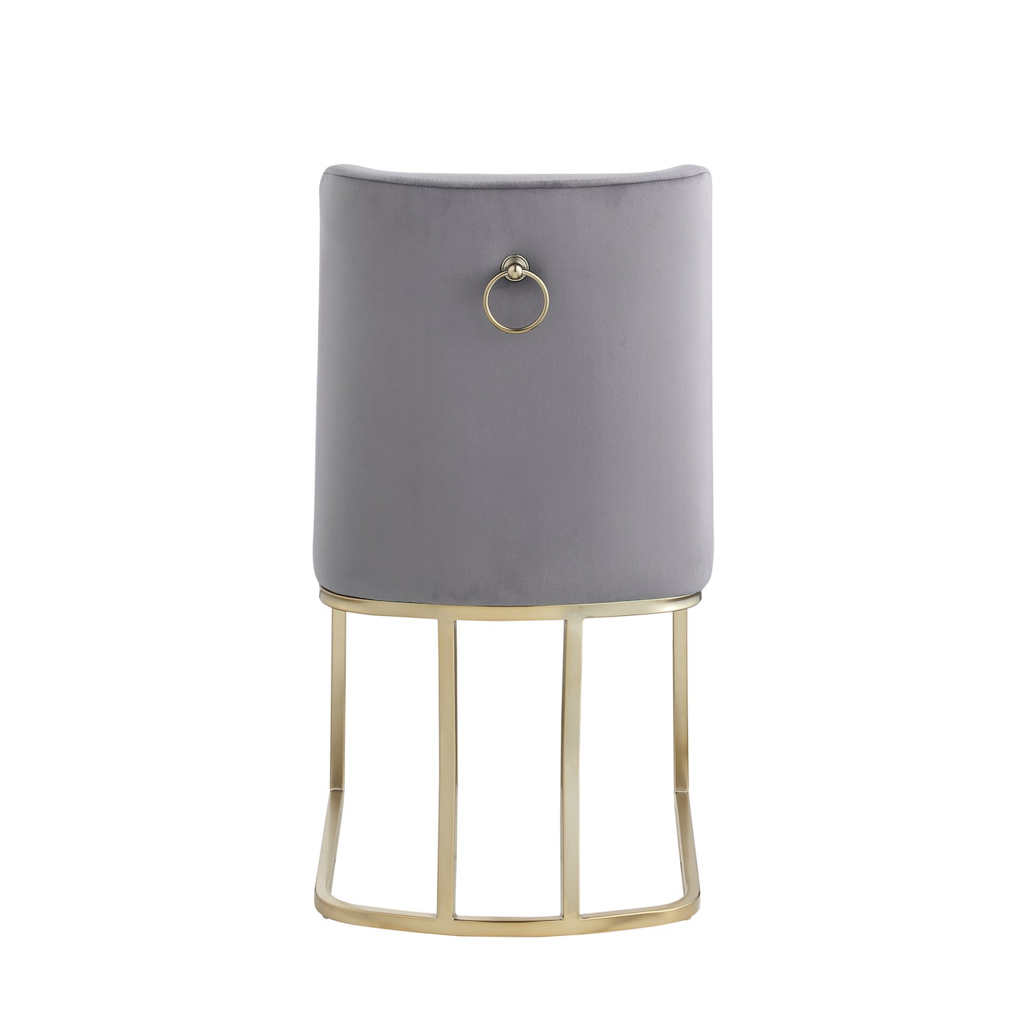 Woker Furniture Contemporary Velvet Dining Chairs Set of 2 - Gray