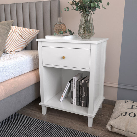 Moonriver Wooden Youth Nightstand - White