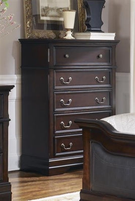 Carlsbad Transitional Style Cappuccino Finish Queen Bed