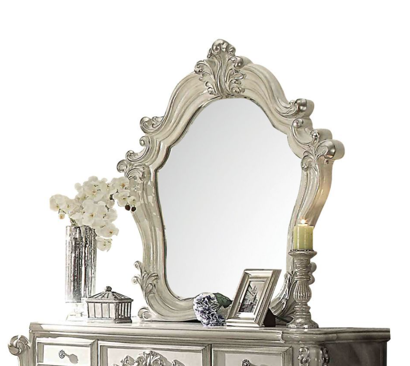 Versailles Collection Dresser Mirror in Bone White - ACME 21134