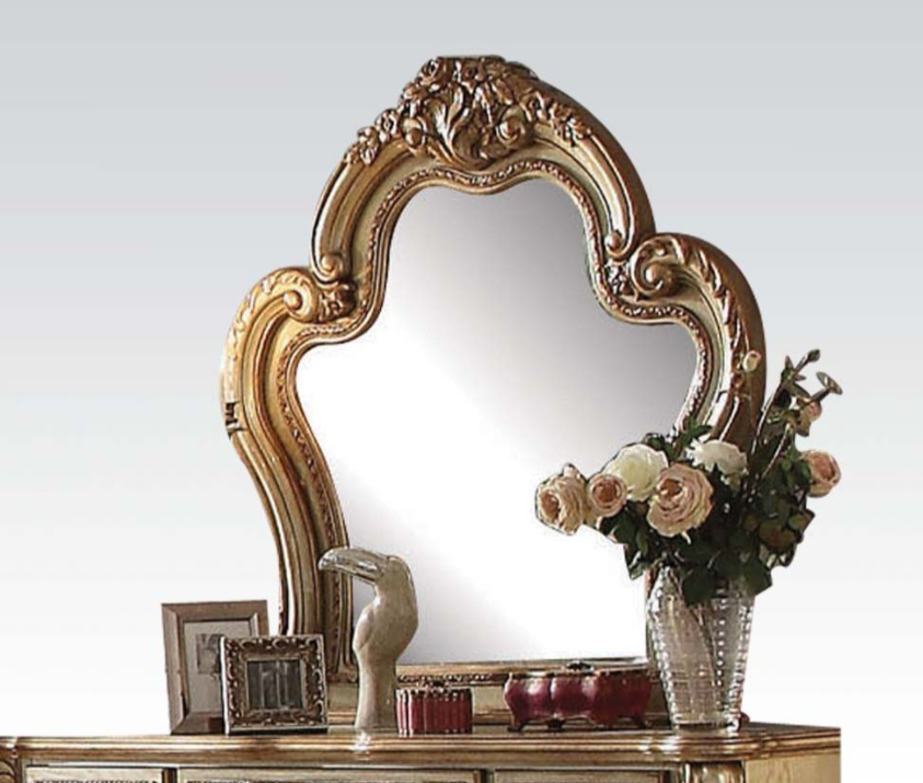 Dresden Collection Gold Finish Claw Foot Dresser - ACME 23165