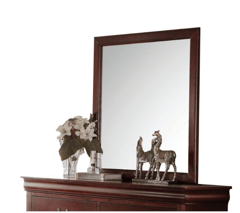 Lola Louis Philippe Dresser Mirror in White - ACME 23754