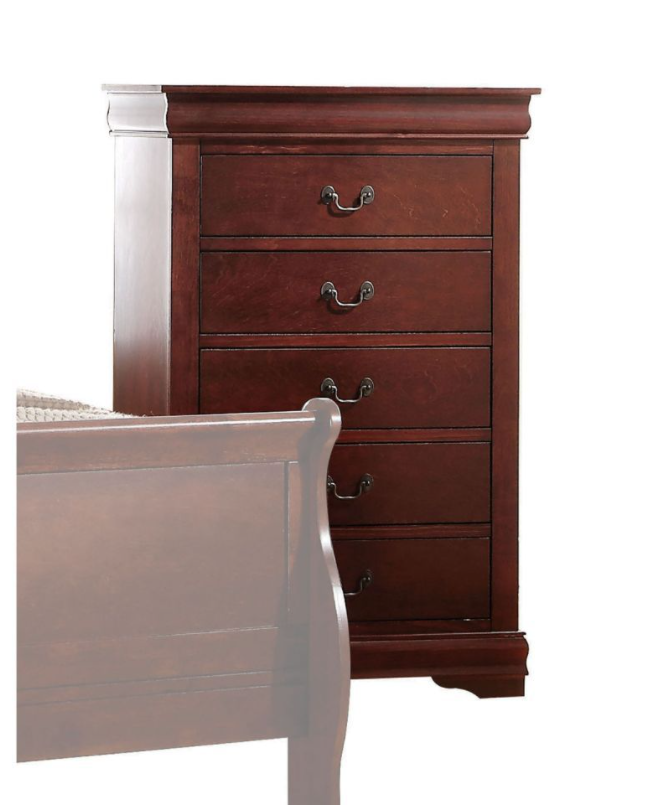 Lola Louis Philippe Chest in Brown Cherry - ACME 23756