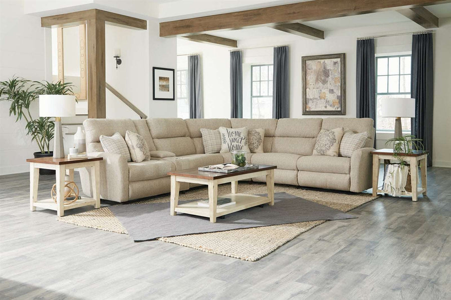 261 Mcpherson Buff Sectional by Jackson Catnapper