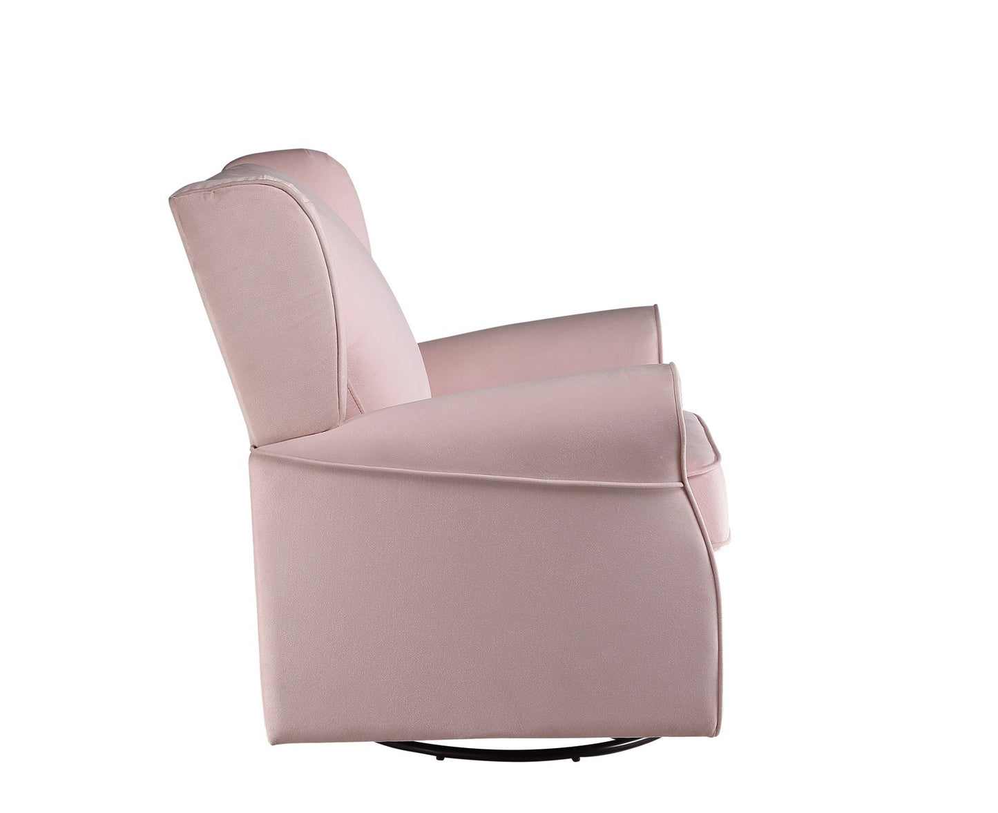ACME Tamaki Swivel Chair w/Glider , Pink Fabric LV00923