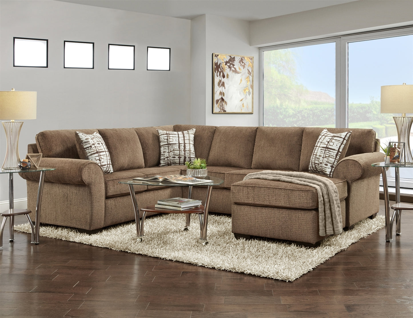 Jesse Coffee Sectional by Affordable Furniture