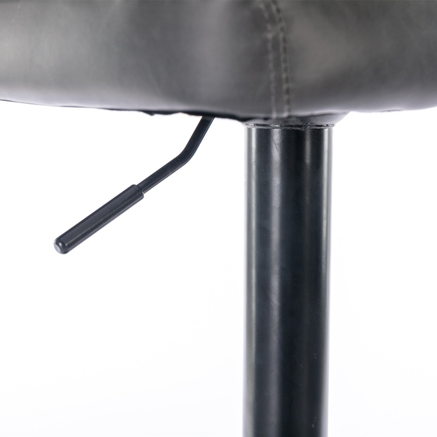 A&A Furniture Modern Swivel Bar Stools in Dark Gray Set of 2