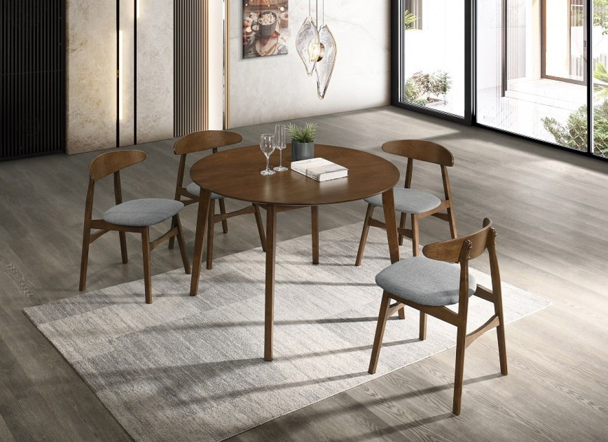 Modrest Castiano Modern Grey Side Dining Chair Set of 2