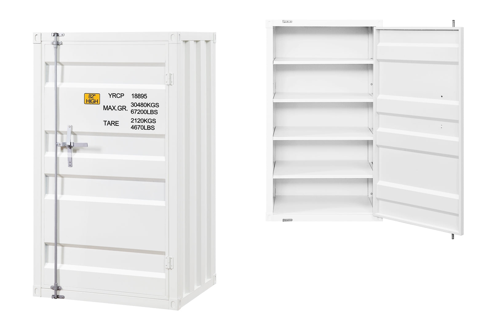 Cargo Collection 5 Compartment Chest in White