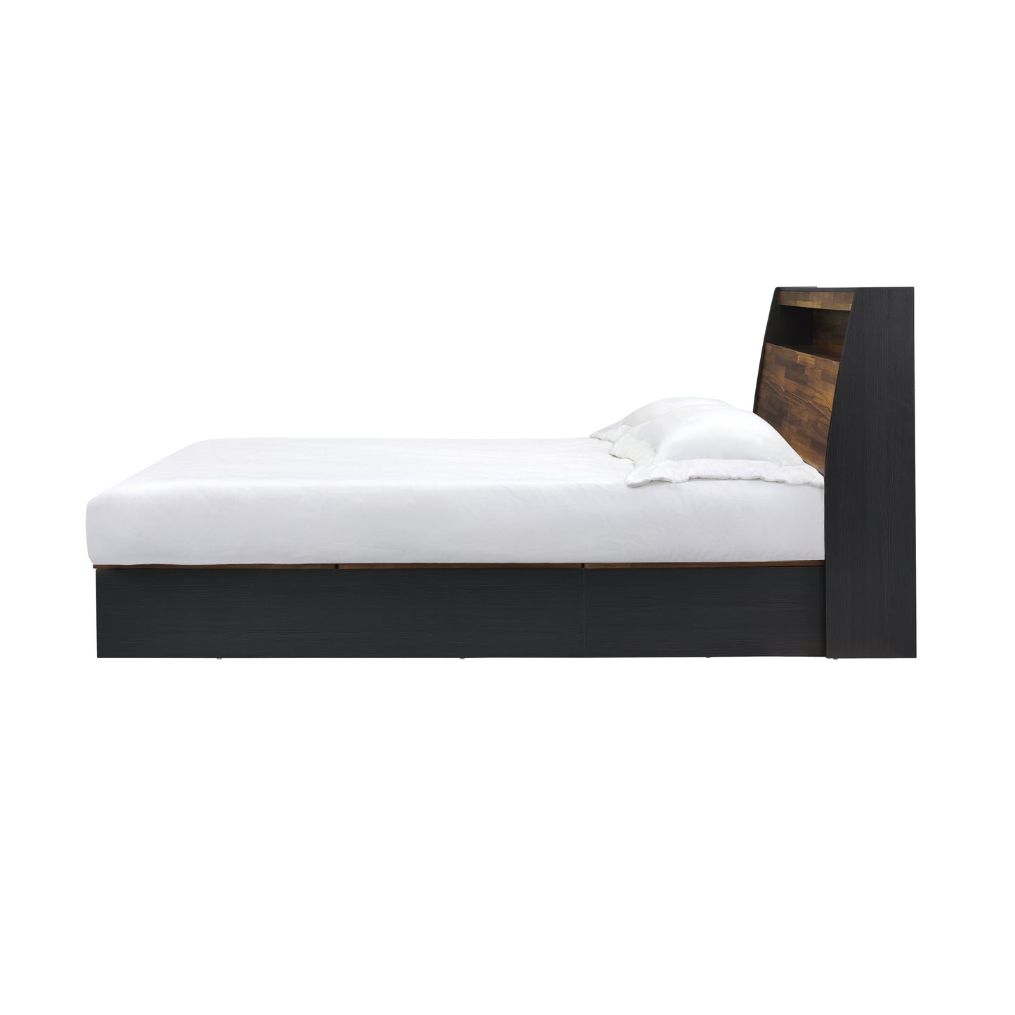 ACME Eos Queen Bed in Walnut & Black Finish BD00545Q