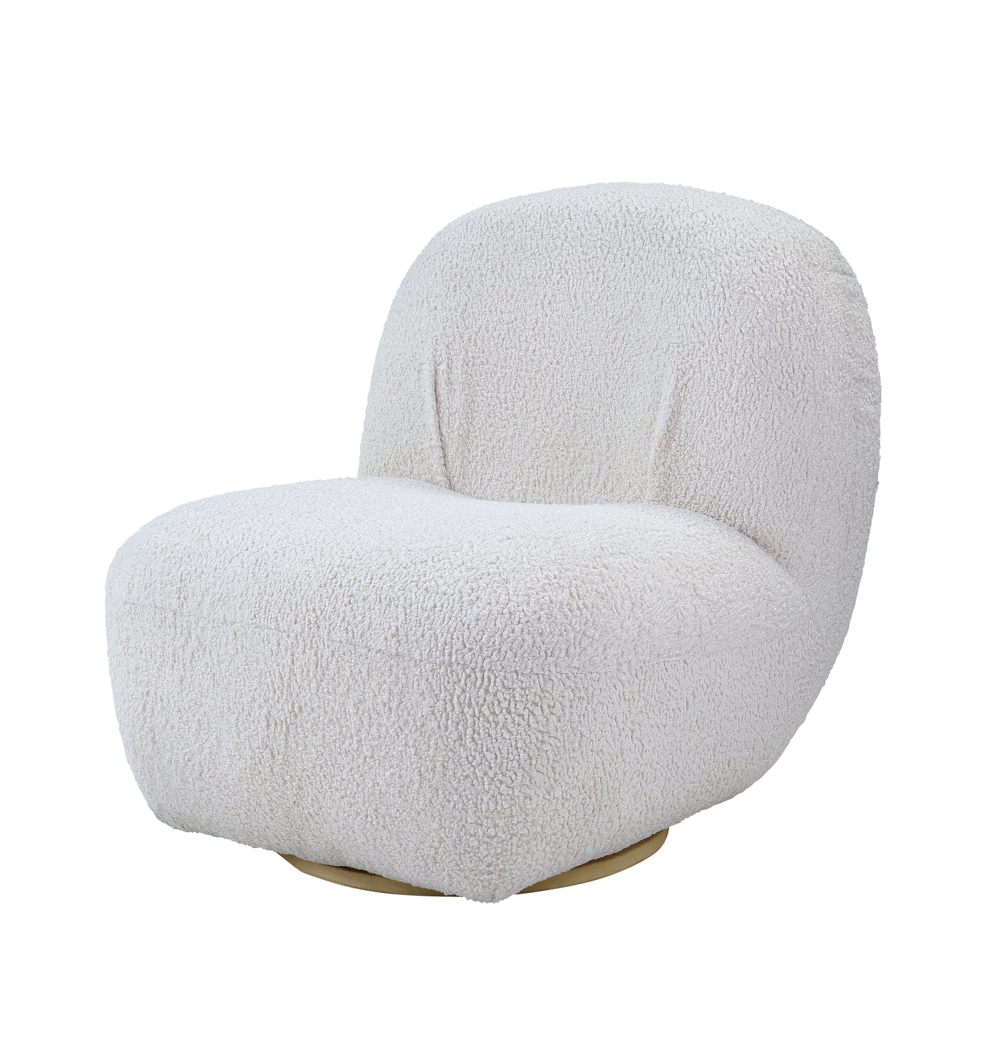 ACME Yedaid Accent Chair w/Swivel in White Teddy Sherpa AC00231