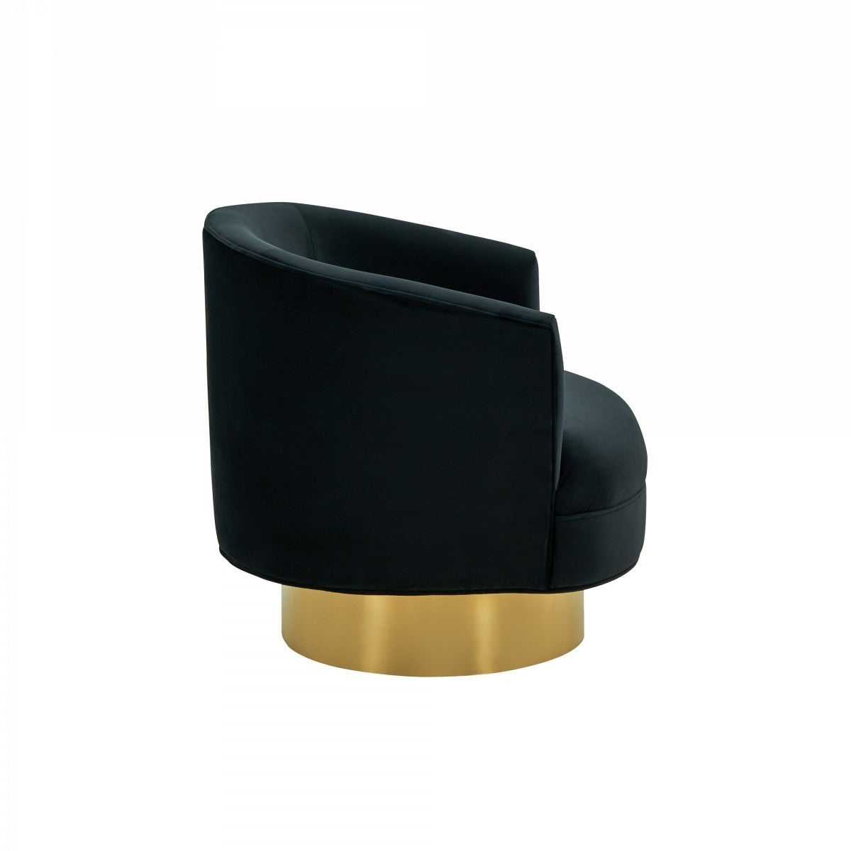 Divani Casa Basalt Modern Black Fabric Accent Chair