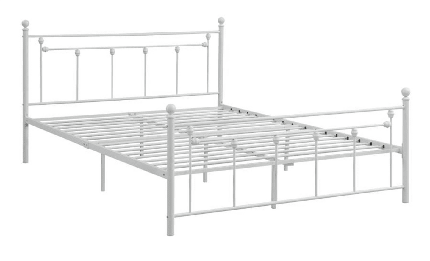Canon Classic White Metal Platform Bed