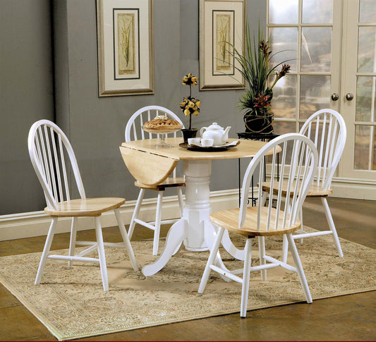 Kimmy 5-Piece Country Style Dinette with Drop Leaf