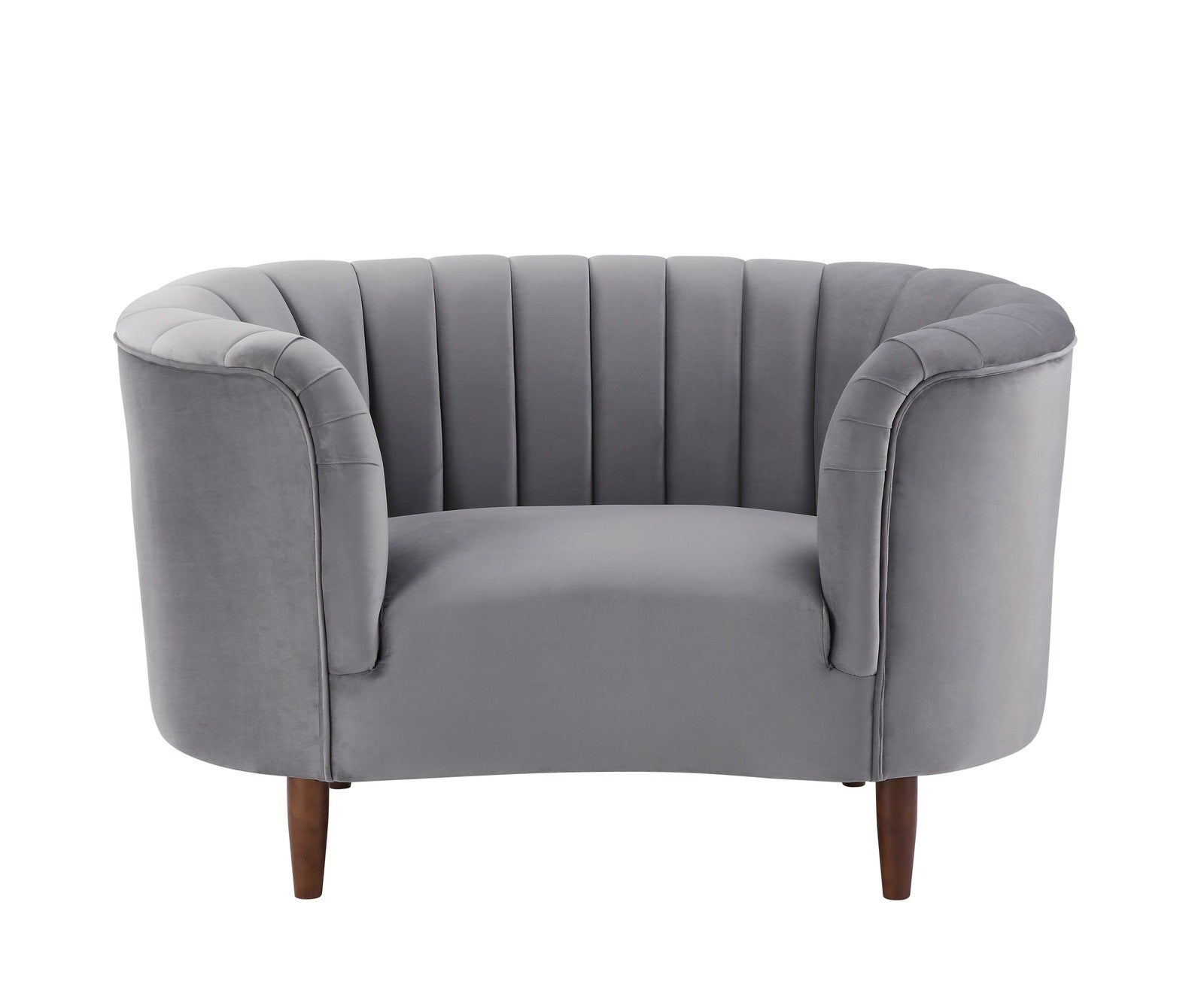 ACME Millephri Chair in Gray Velvet LV00168