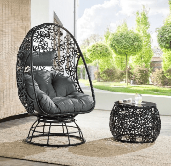 Kikre Patio Lounge Chair & Side Table Set