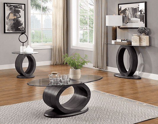 Lodia Gray High Gloss End Table