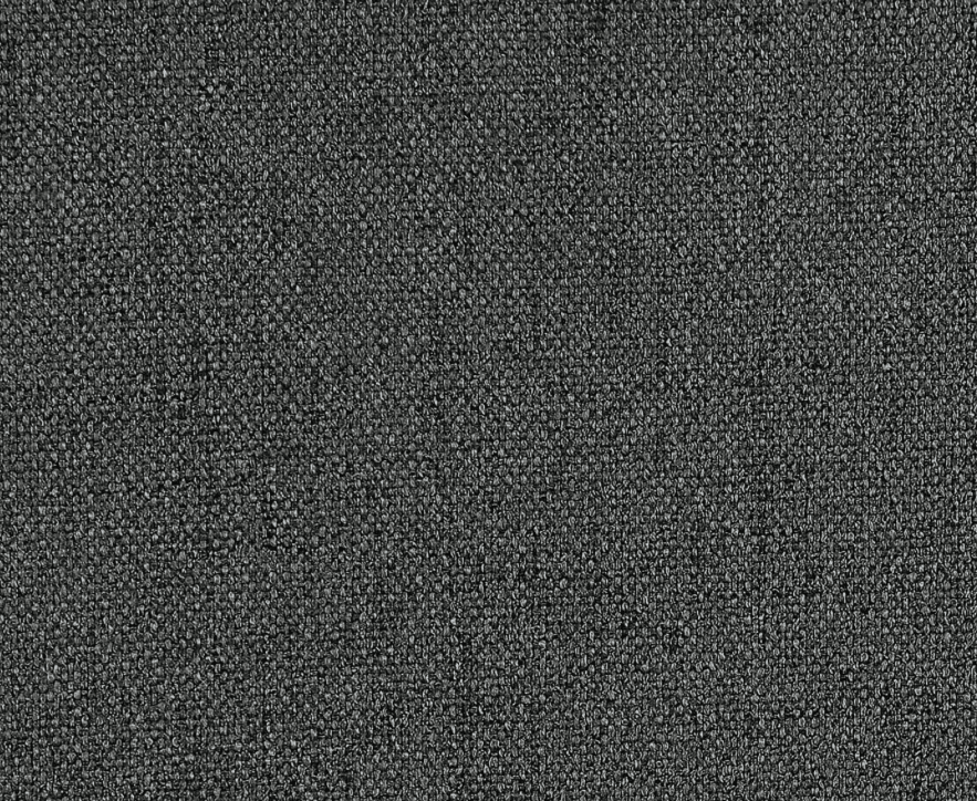 Grey linen sectional sofa with tufted seat backs and reversible