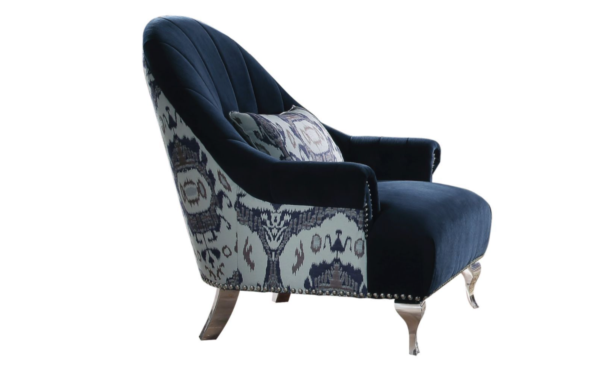 Jaborosa Blue Velvet Chair