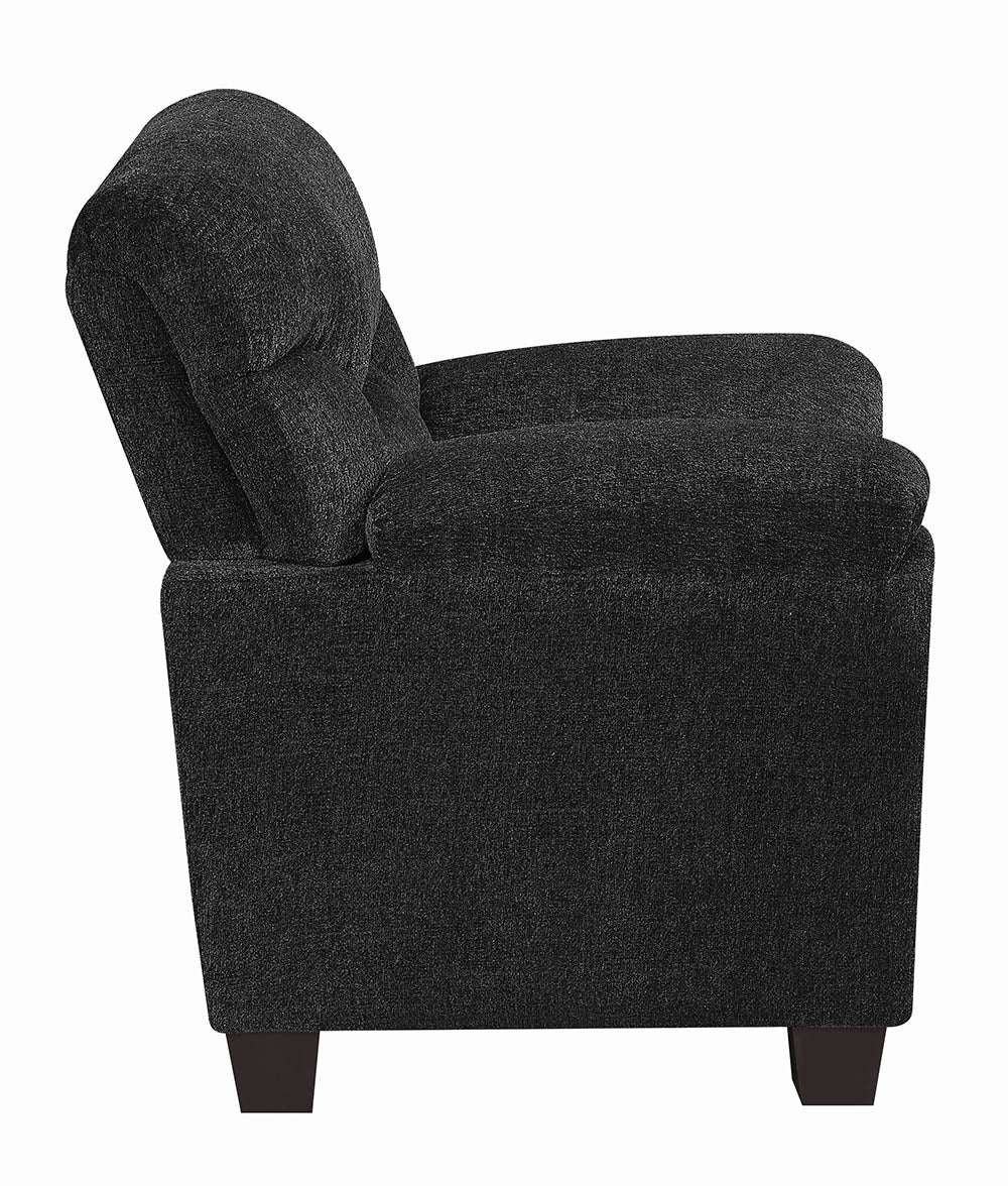 Clemintine Upholstered Chair With Nailhead Trim Graphite