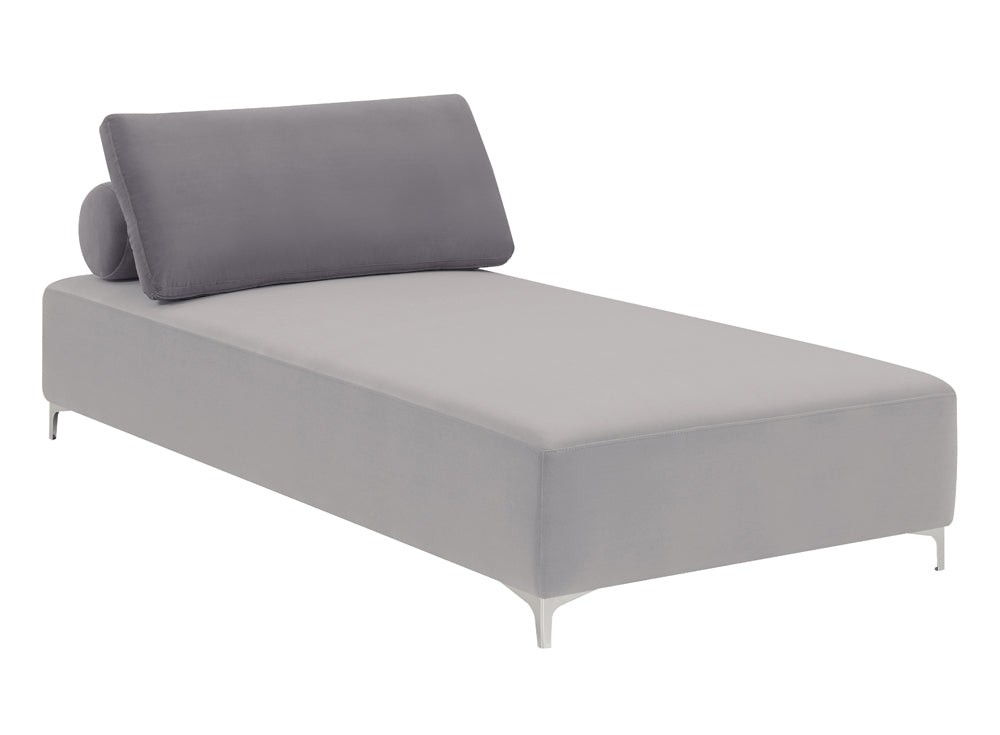Alton Modern Chaise Lounge in Mixed Gray