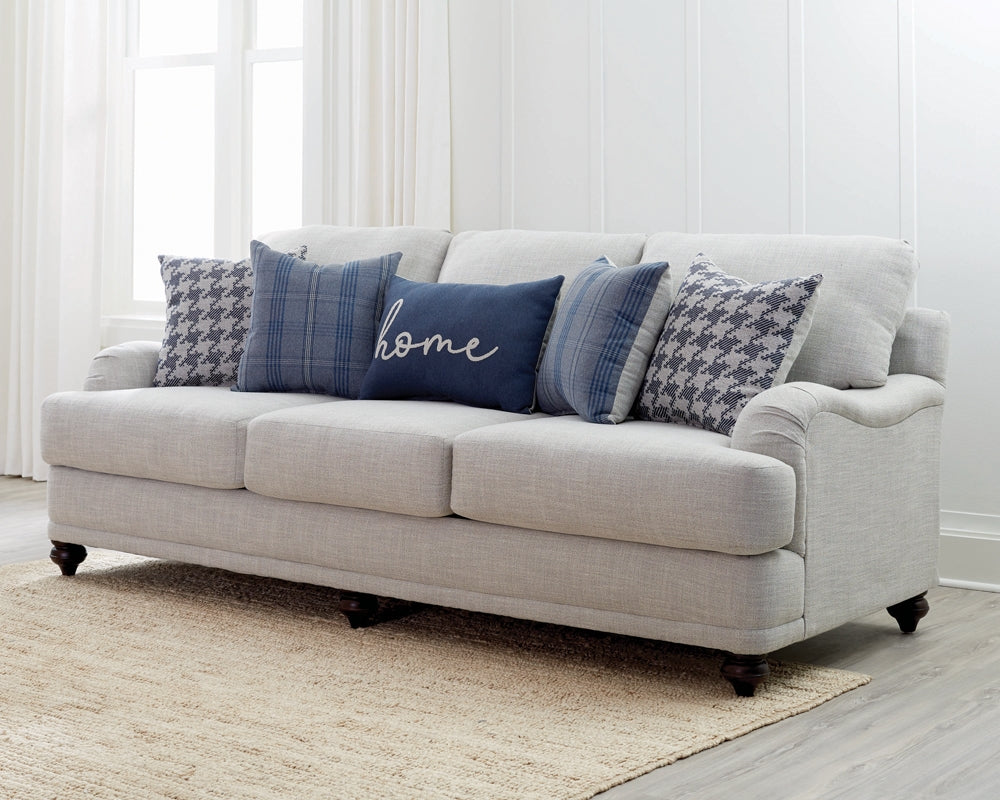 Glenn Modern Farmhouse Light Grey Linen Sofa & Loveseat Set