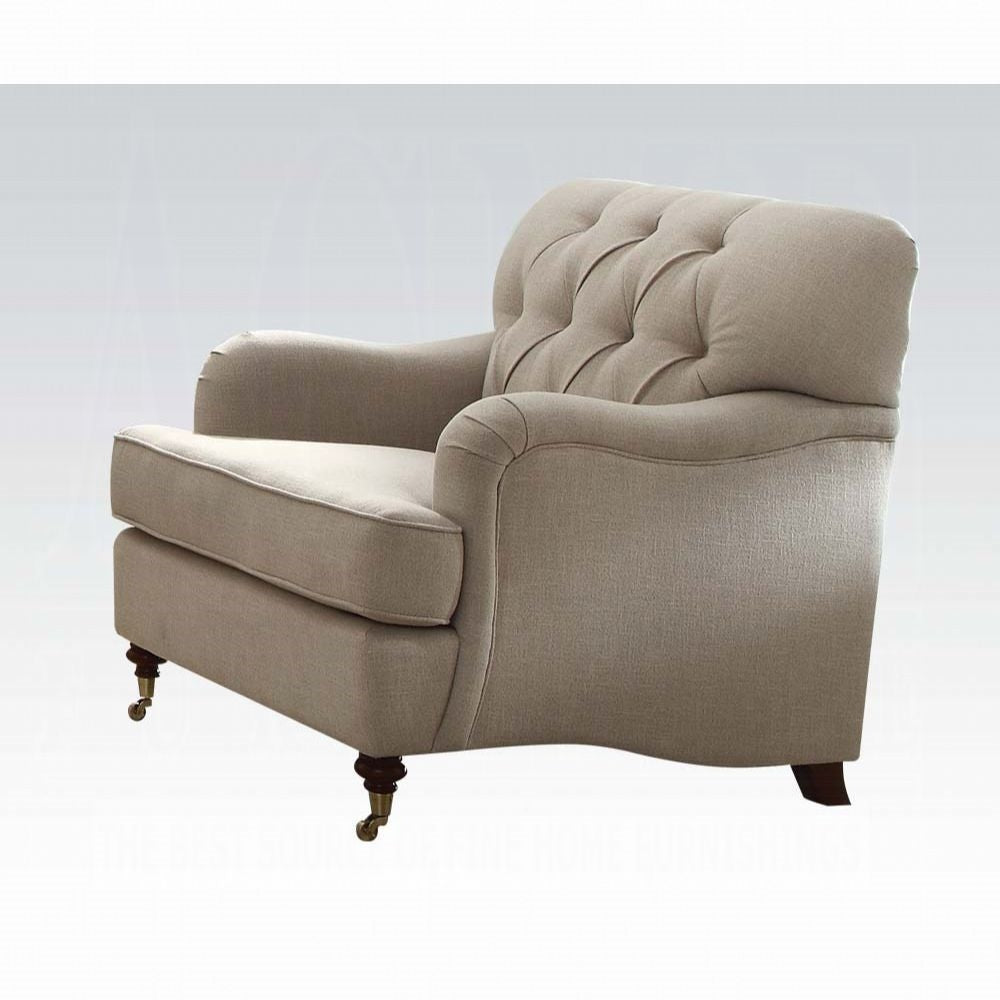 ACME Alianza Chair - 52582 - Beige Fabric