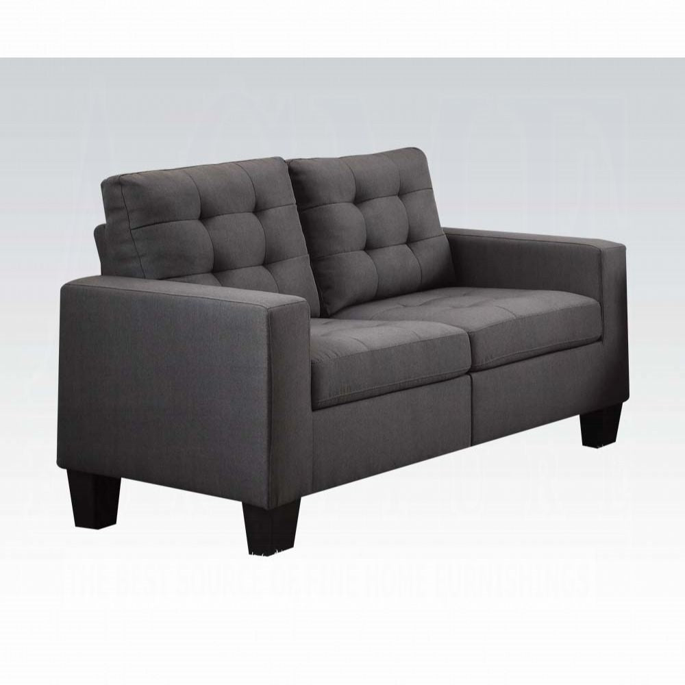 ACME Earsom Sofa & Loveseat - 52770 - Gray Linen