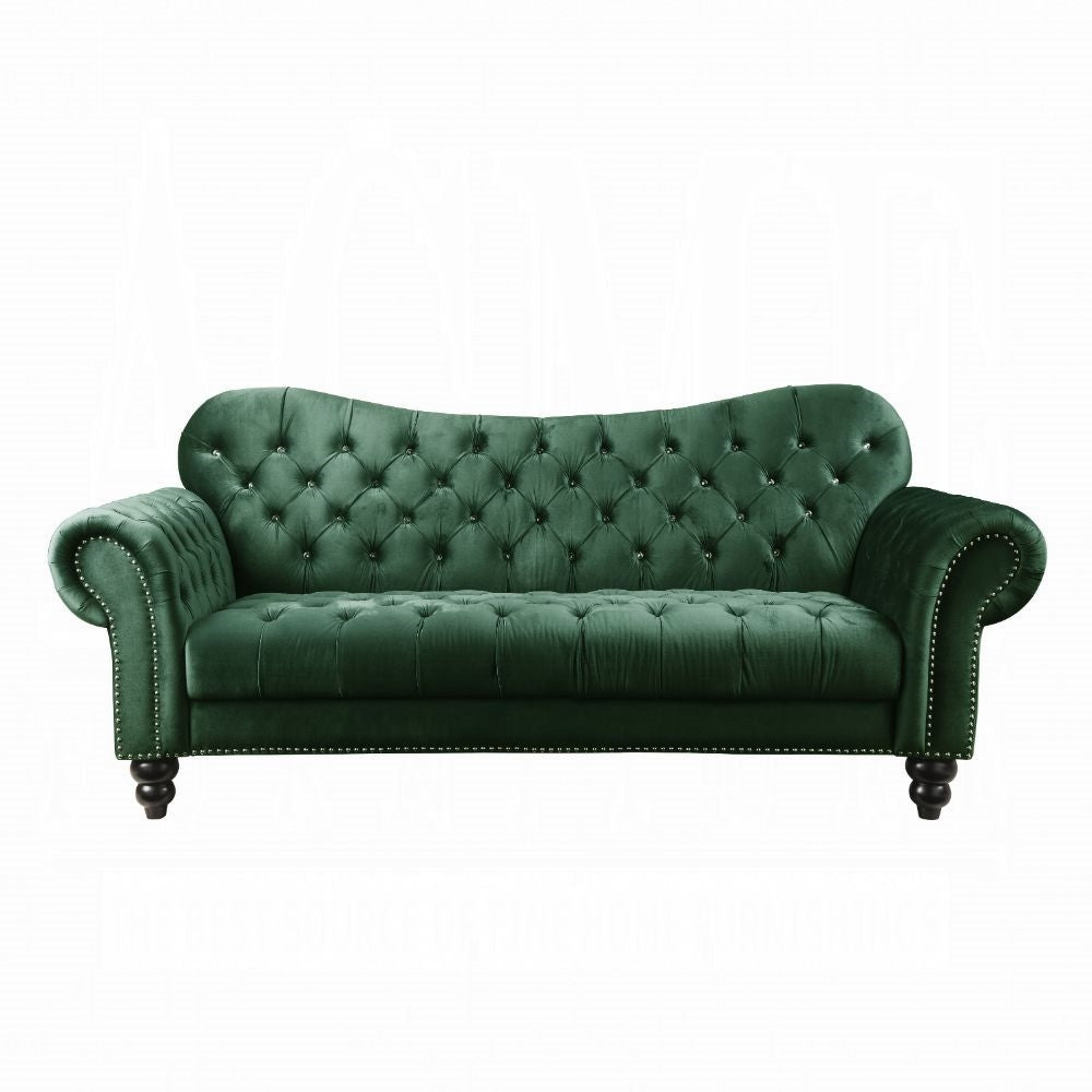 ACME Iberis Sofa - 53400 - Green Velvet