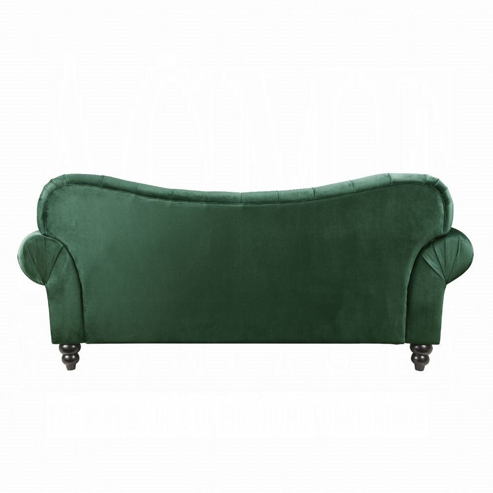 ACME Iberis Sofa & Loveseat - 53400 - Green Velvet