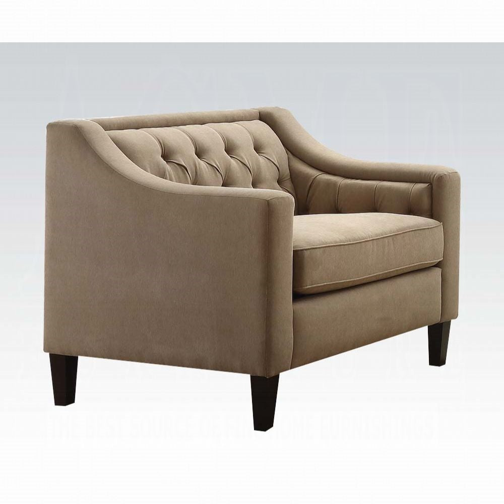 ACME Suzanne Sofa & Loveseat - Chair - 54010 - Beige Fabric