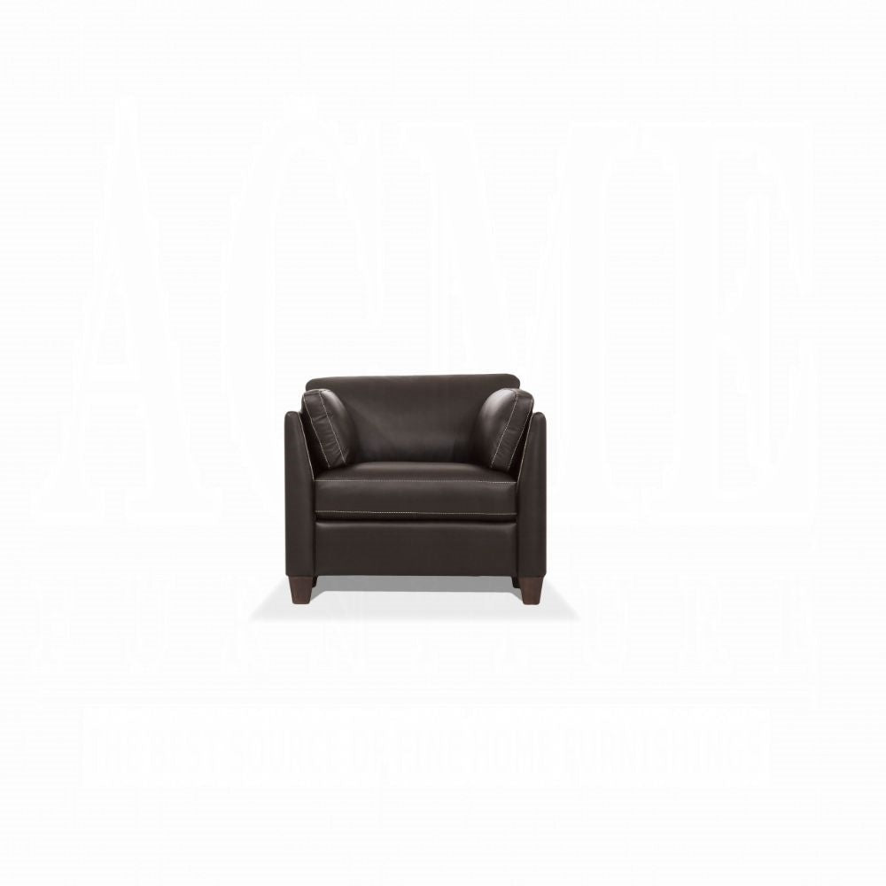 ACME Matias Chair - 55012 - Chocolate Leather