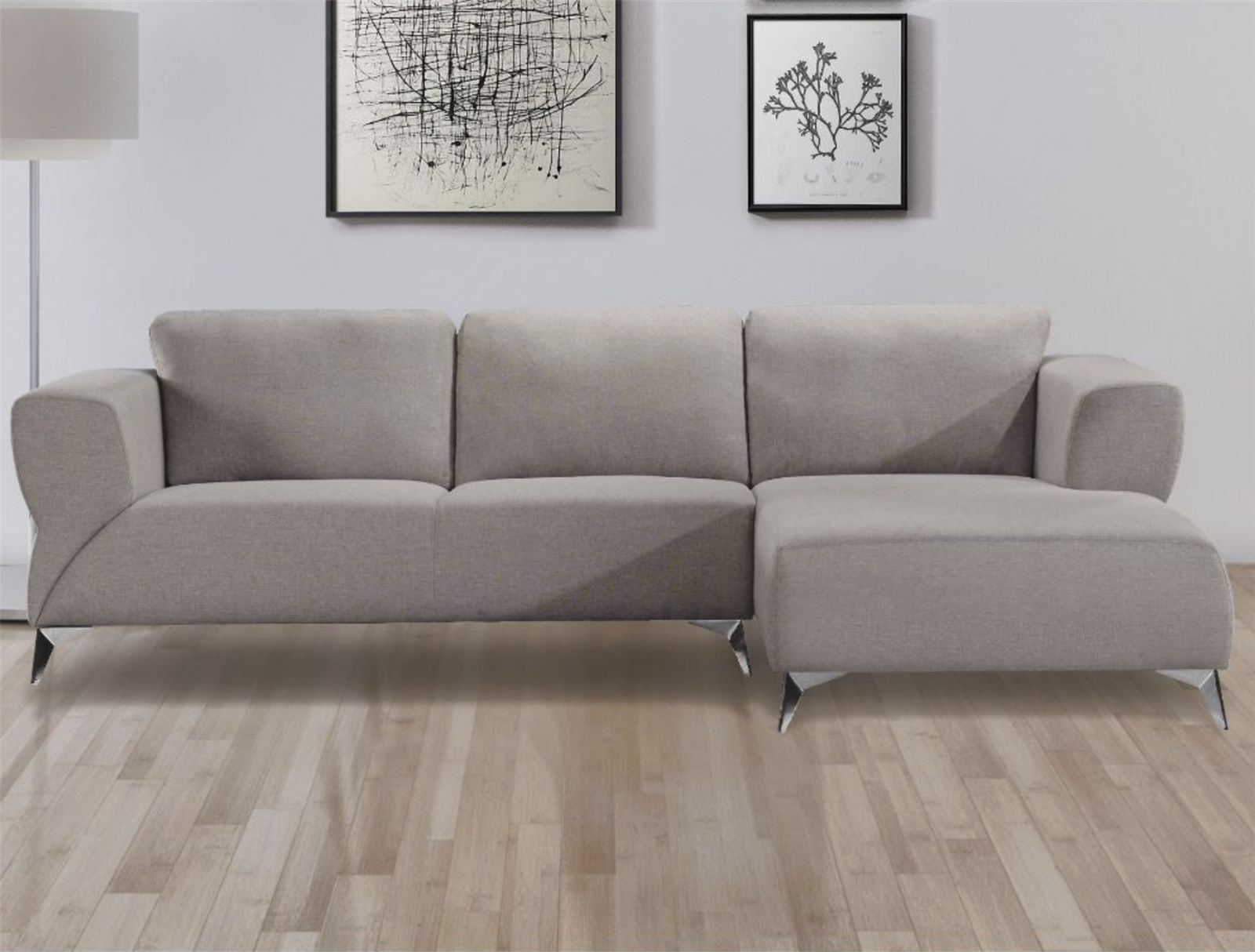 ACME Josiah Sectional Sofa - 55095 - Sand Fabric