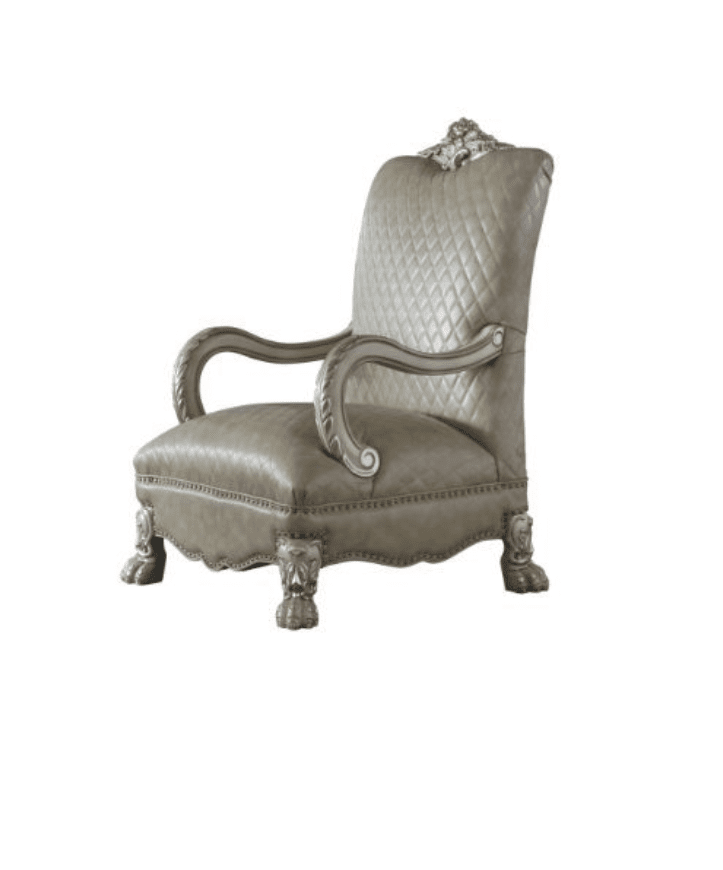 Dresden Old World Accent Chair in Bone White - ACME 58172