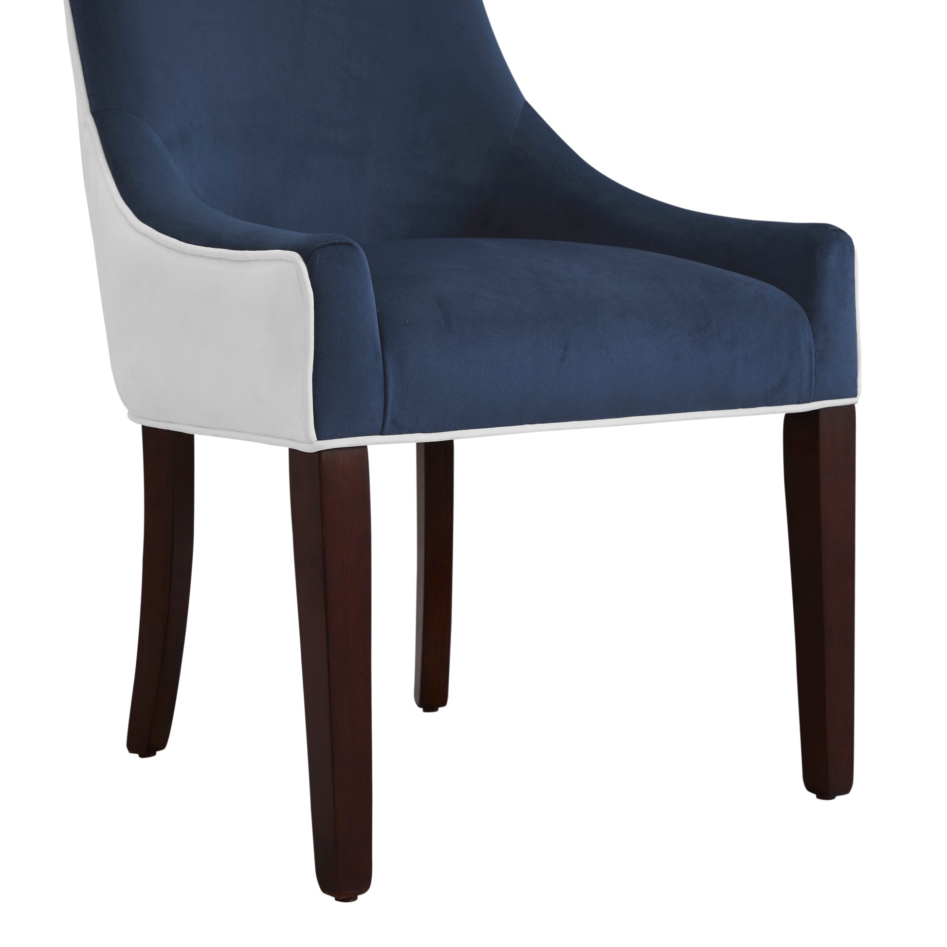 Jackson Designer Upholstered Dining Chair -Navy Blue