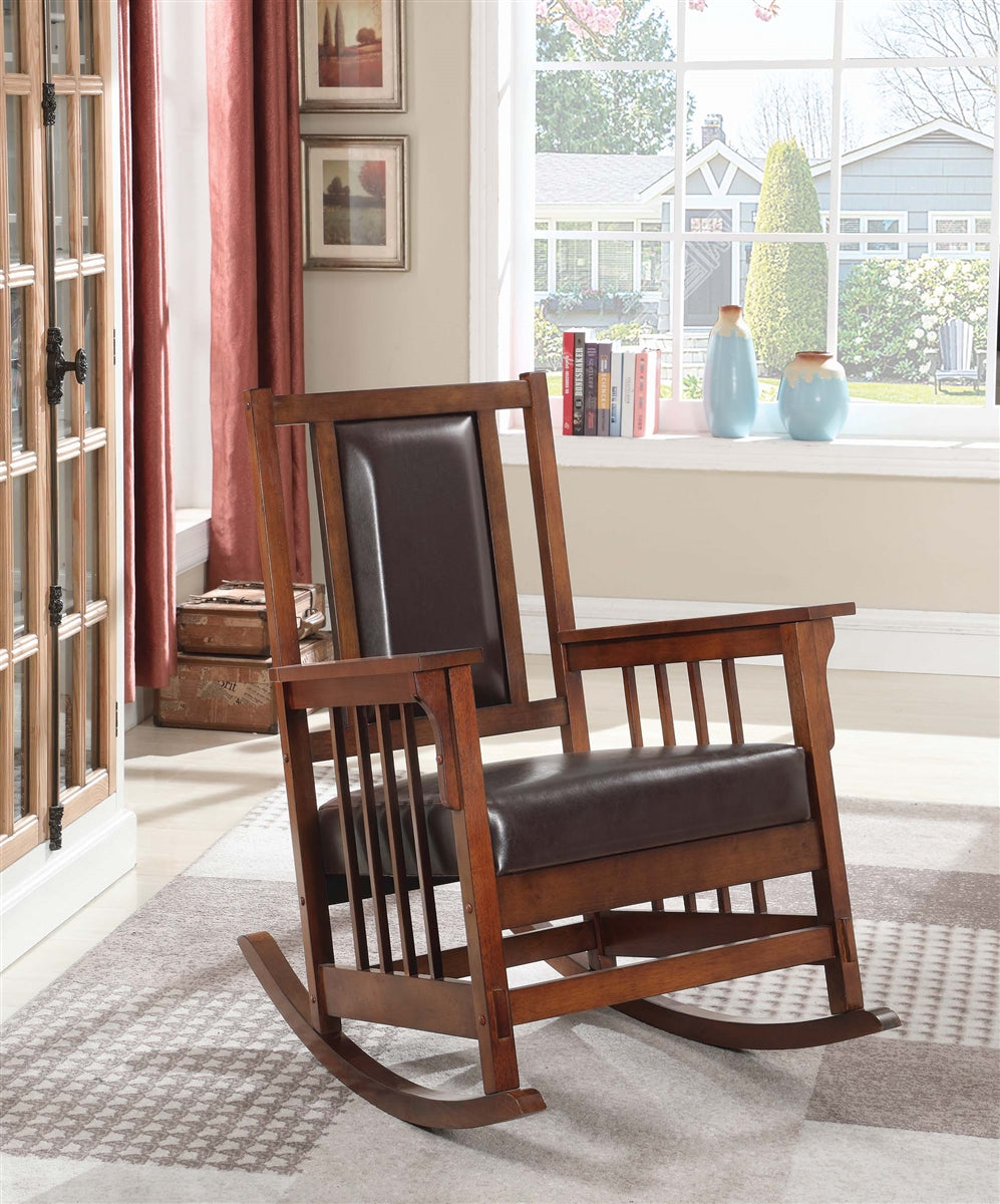 Brintley Traditional Mission Style Rocking Chair