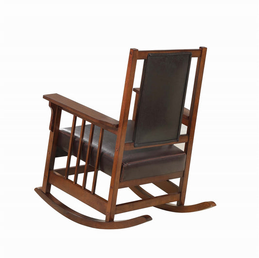 Brintley Traditional Mission Style Rocking Chair