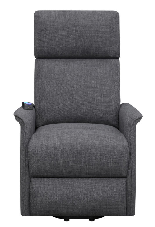 Marsha Power Lift Massage Recliner With Storage Pocket Gray