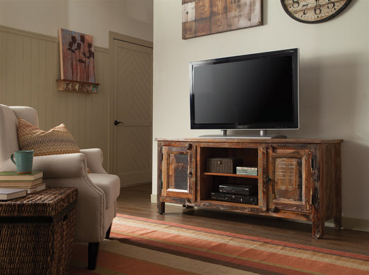 Jessa-May Reclaimed Wood TV Console - Hand Crafted in India