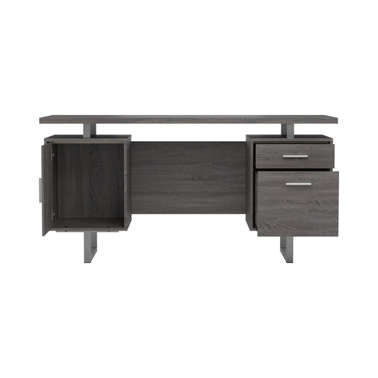 Lawtey Modern Office Desk in Weathered Grey