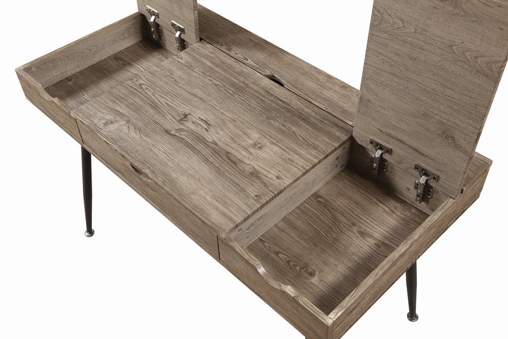 Raine 1-Drawer Writing Desk Rustic Driftwood