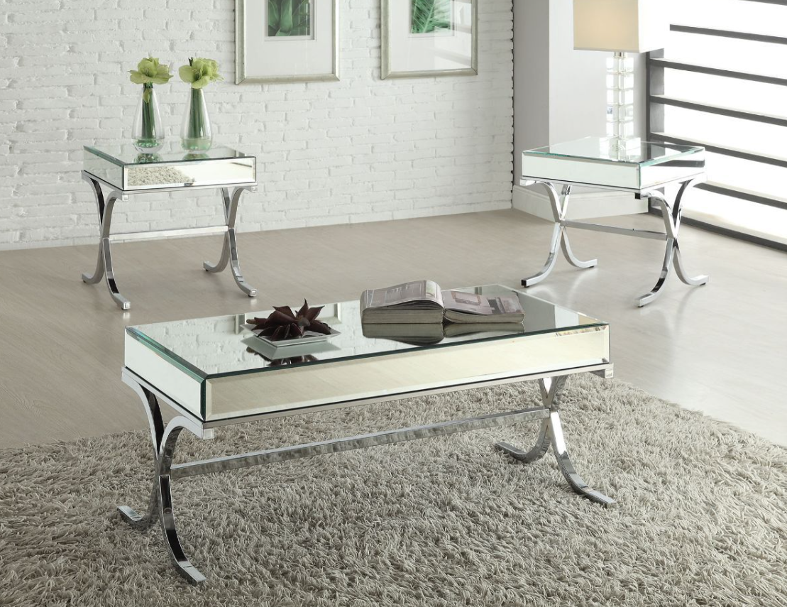 Yuri Modern Mirrored Coffee Table - ACME 81195