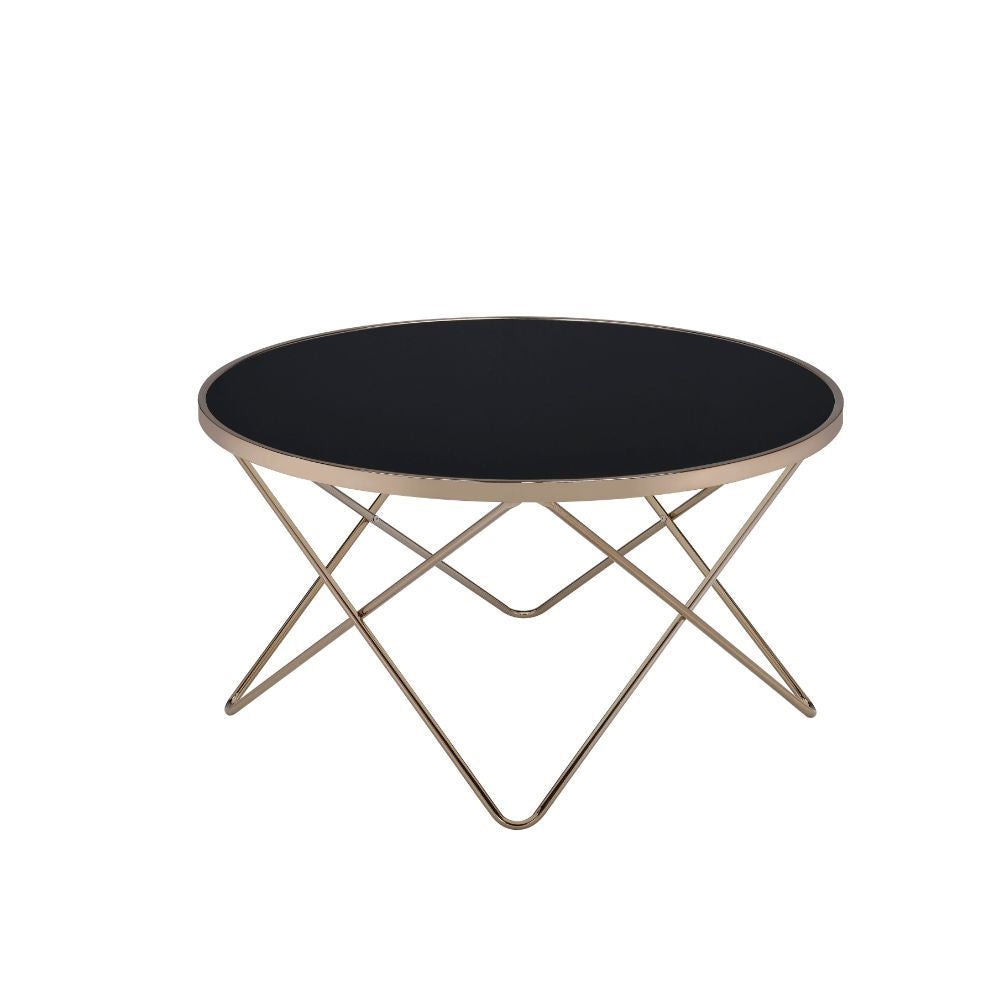 Valora Coffee Table in Black - By Acme